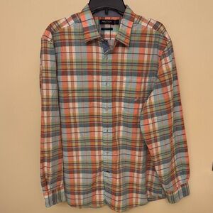 Nautica Men's Colorful Plaid Button-Down Shirt